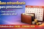 Bono extraordinario para pensionados: cómo solicitarlo y calendario oficial enero-febrero 2026