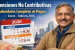 Pensiones no contributivas: calendario completo de pagos enero-febrero 2026