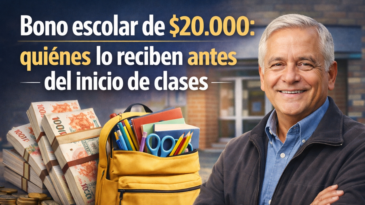 Bono escolar de $20.000: quiénes lo reciben antes del inicio de clases