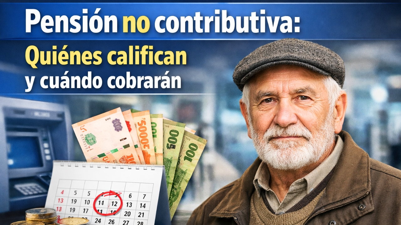 Pensión no contributiva: quiénes califican y cuándo cobrarán