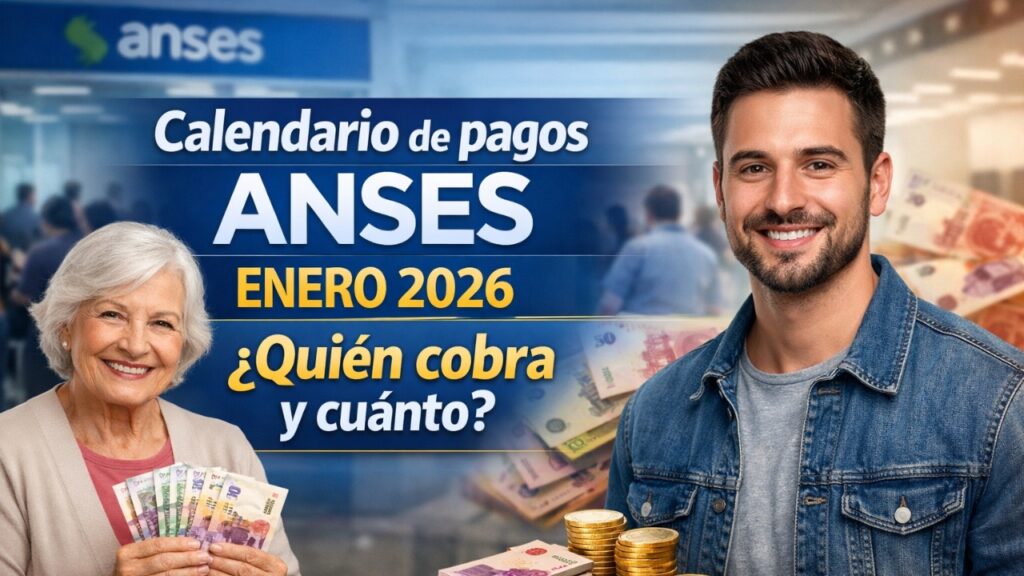Calendario de pagos ANSES enero 2026: quién cobra y cuánto